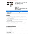 thumbnail image 2 of Front Brake Pad Set - Compatible with 2012 - 2015 Scion iQ Base 2013 2014, 2 of 2