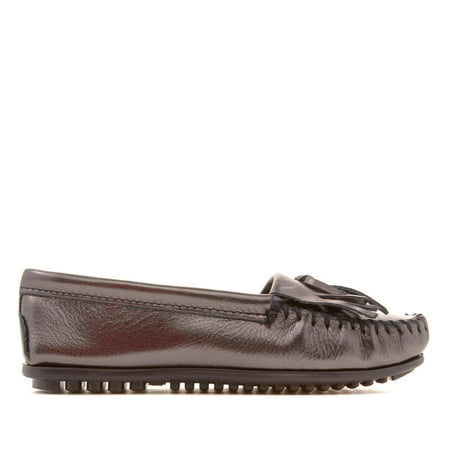 

Minnetonka Kilty Metallic Leather Moccasin