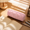 thumbnail image 6 of Dvumao Pencil Case Cute Quilted Soft Puffy Pen Bag Portable Zipper Stationery Pouch Makeup Cosmetic Office Nylon 7.48 x 2.95 x 2.95 Inch, 6 of 7