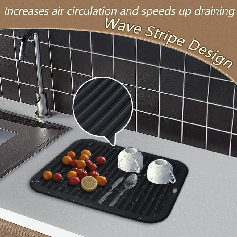 Silicone Trivets for Hot Dishes, Pots and Pans, Hot Pads for Kitchen, Black  Silicone Pot Holders, Silicone Mats for Kitchen Counter, Non Slip Heat  Resistant Mat… in 2023