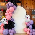 thumbnail image 4 of Juego de guirnaldas en forma de arco con forma de globo para Halloween Sowide, color negro y rosa, 4 of 7