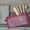 Red, variant on WZXPWT Zipper Storage Bag, Transparent Mesh Pencil Case, Durable Nylon Pouch, Multi-Purpose Cosmetic Organizer