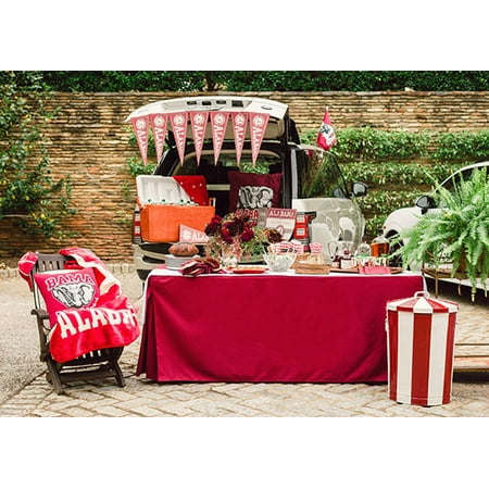 Tablevogue 6-Foot Fitted Folding Table Cover - Red - Walmart.com