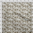 thumbnail image 4 of oneOone Tissu Polyester Spandex Brun Clair Motif Palmier Tropical Tissu Imprimé au Mètre 56 Pouces de Large, 4 of 4
