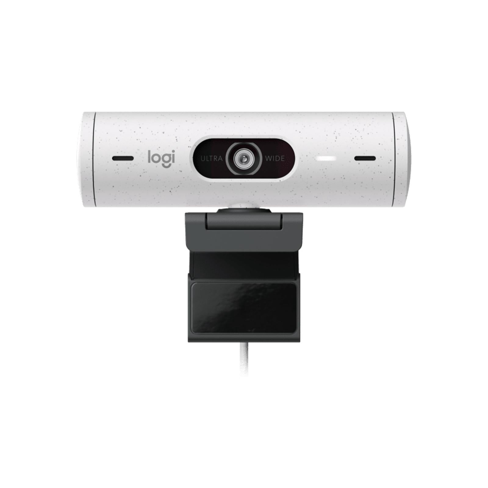 Logitech BRIO 500 Wired HD Webcam, 60 fps/1080p, Live Streaming, Auto Light Correction, Auto Framing and Show Mode Support, 4MP, USB-C, for laptops, LCDs or monitors, Windows/macOS/ChromeOS,  white