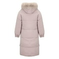 thumbnail image 4 of Women's 2026 Korean Style Puffer Coat, Knee Length Oversized Parka, Luxurious Faux Fur Collar Winter Jacket, Thickened Loose Fit Down Alternative Coat Pink L, 4 of 9