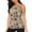 Coffee Makers Macaroons Chocolate, variant on Coffee Makers Macaroons Chocolate print women's scoop neck, loose-fit workout tank tops for the gym.