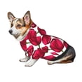 thumbnail image 7 of Honeii Tulips Flowers Print Small Dog Hoodies Pet Hooded Sweatshirts Fall Winter Puppy Cat Sweaters Warm Clothes for Small Dogs Outfits Costume-X-Large, 7 of 7