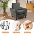 thumbnail image 5 of Soscana Corduroy Living Room Furniture Set,Convertible Sectional Sofa with Storage Ottoman & Accent Chair,3 Seat L Shaped Couch with Reversible Chaise & Side Pockets, for Living Room Office Apartment, 5 of 7