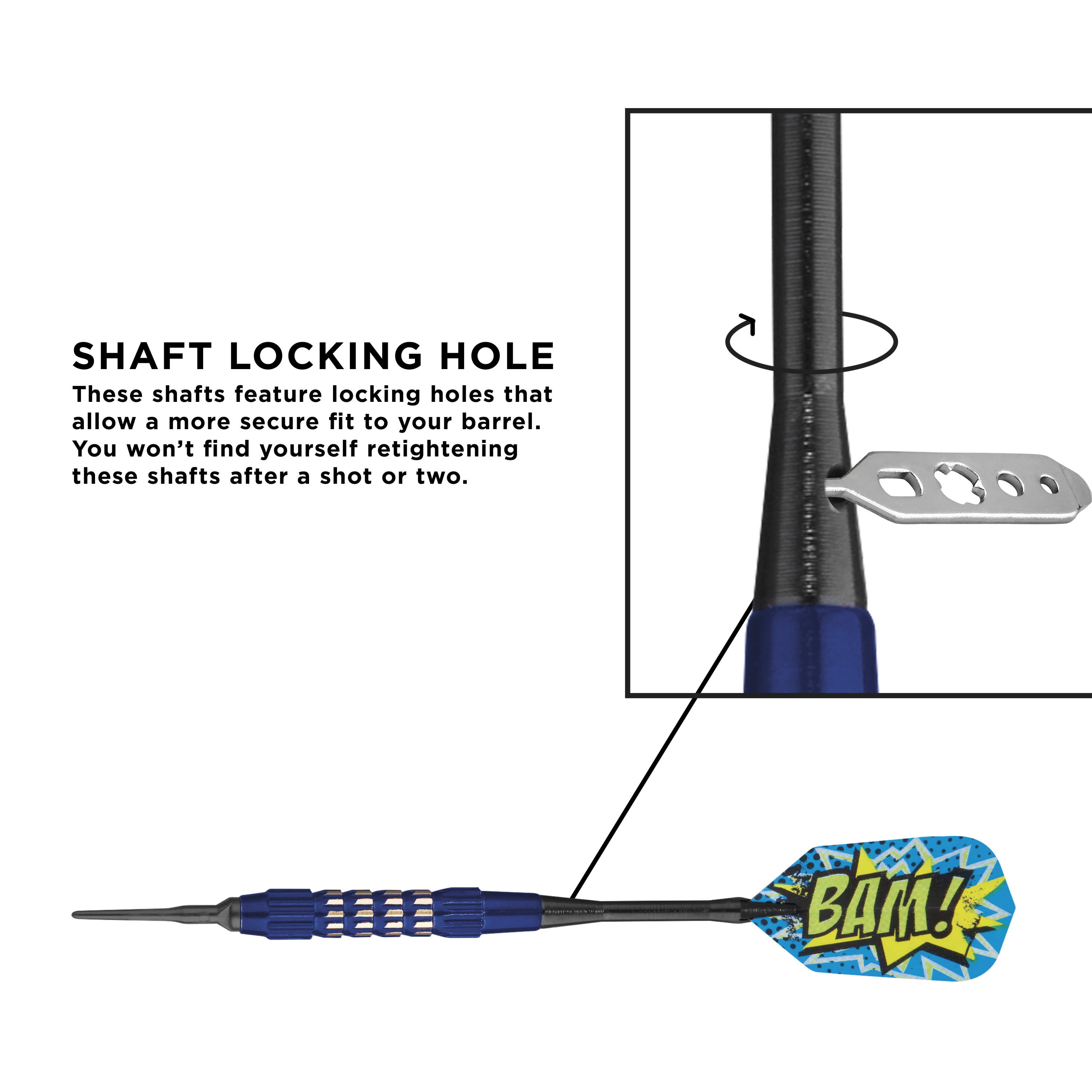 Viper Comix "BAM!" Soft Tip Dart Set, 18 Grams