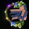 thumbnail image 4 of Moocorvic 4th of July Decorations Independence Day Garland Decoration Red White And Blue Decorations Pendant Bunting Banner,for Yard,Garden Decoration, Festival, Holiday, Party Decor, 4 of 5