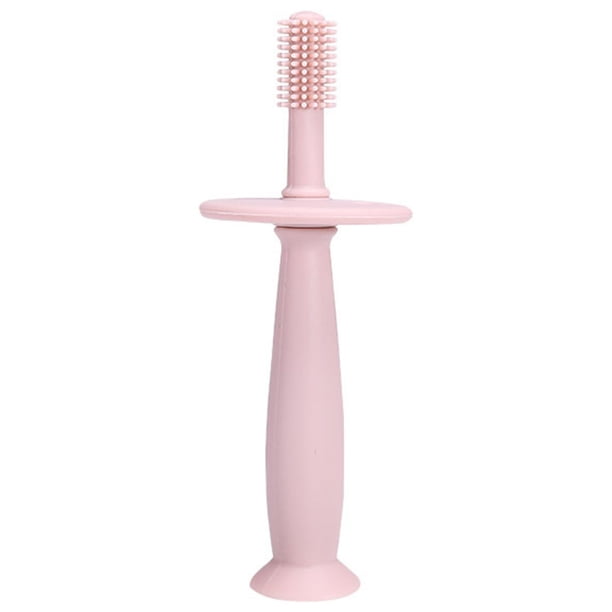 Cepillo de dientes para bebés Diseño de silicona Cepillo de entrenamiento para bebés Cerdas suaves/resistentes - Cepillo de dientes para niños pequeños Cepillos de dientes manuales adicionales