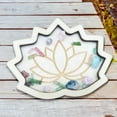 thumbnail image 3 of JGJJUGN Wooden Crystal Mini Tray Elegant Lotus Design Multi-Purpose Wooden Decoration for Jewelry, Keys, Drinks, and Organizing, 3 of 4
