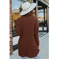 thumbnail image 3 of Women's Long Sleeve Cardigan Open Front Knit Sweaters Solid Soft Casual Loose Outerwear Coats with Pockets, 3 of 9
