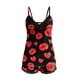 thumbnail image 4 of Gibobby Lenceria mujer sexy Día de San Valentín Camisola con estampado de labios de para mujer, conjunto de 2 piezas, ropa de dormir, sin espalda, pantalones calientes(Rojo, XL), 4 of 5