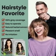 thumbnail image 3 of Dark Coffee Brown Hair Dye Shampoo 3 in 1 Natural Hair Color Shampoo 10 PCS, Semi- Permanent Instant Hair Dye for Men & Women, 100% Grey Coverage Natural Hair Dye Shampoo (Dark Coffee/Dark Brown), 3 of 7