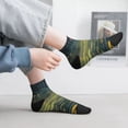 thumbnail image 2 of Naloa Peaceful Deer Lily Pond Ankle Socks for Women Non Slip Socks No Show Socks Classic Low Cut Casual Socks Casual Socks, 2 of 7