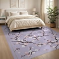 thumbnail image 3 of ODIKA 8'x10' Washable Area Rug Durable, Non-Slip Japanese Plum Flower Asian Delicate Petal Chinese Cherry Tufted for Living Room, Under Sectional, Family, 3 of 7