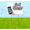thumbnail image 1 of Cell Phone Service & Repair (18" x 24") Yard Sign, Includes Metal Step Stake, 1 of 6