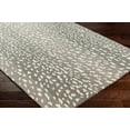 thumbnail image 5 of Hauteloom Amberley Modern Hand Tufted Natural Fiber Wool Runner Rug - Contemporary Leopard Animal Print Carpet for Hallway, Kitchen - Farmhouse, Cottage - Beige, Gray - 2'6" x 8', 5 of 10