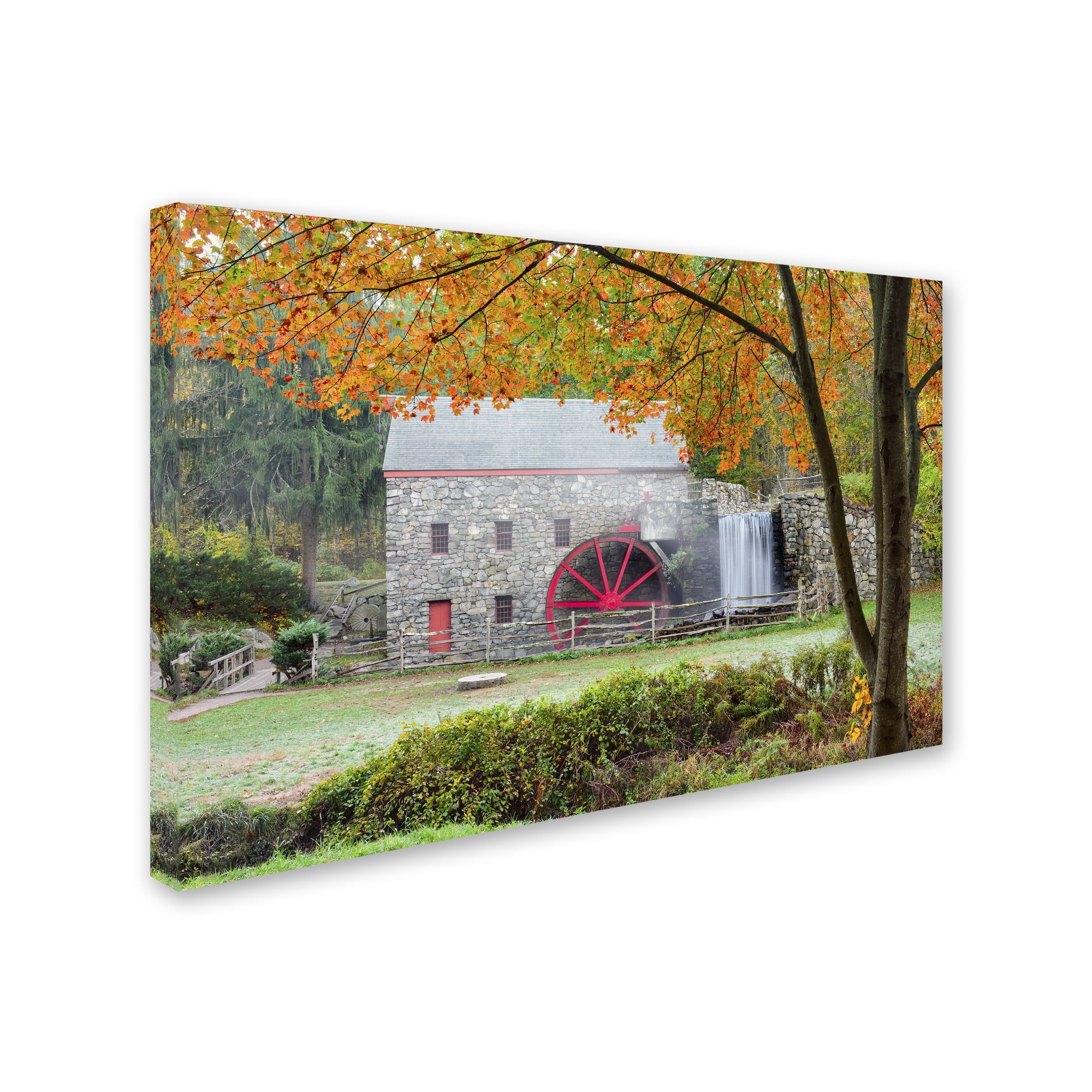 Trademark Fine Art 'Grist Mill Autumn' Canvas Art by Michael Blanchette Photography