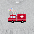 thumbnail image 4 of Inktastic Easter Red Firetruck with Pink Hearts Girls Baby Dress, 4 of 5
