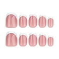 thumbnail image 2 of KOYPTL 24Pcs Short Sweet Glue on Nails Set for Women Girls,White Round Wearable Manicure Fake Nails,Shine Glossy Press on Nails for Office Daily Wedding,Full Nail Wrap Gift for Valentine's Holiday, 2 of 6