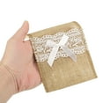 thumbnail image 3 of Uxcell 24Pcs Funda de Utensilios de Arpillera con Encaje, Soporte para Cubiertos, 3 of 6