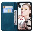 thumbnail image 4 of Allytech Case for Samsung Galaxy A51 [5G Version], Flip Phone Case PU Leather Embossed Butterfly Credit Card Kickstand Protective Wrist Strap Case for Galaxy A51 5G(Not 4G) 6.5 inch, Blue, 4 of 5