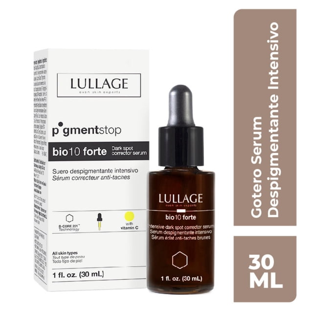 Lullage Bio10 Forte Despigmentante con Vitamina C para Manchas de la Edad, Melasma y Post Inflamatorias - 30ml Lullage Despigmentante