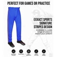 thumbnail image 7 of Exxact Sports Proline Full Length Baseball Pants Youth with Stripes, Relaxed Fit Open Bottom Boys Baseball Pants (Royal Blue/Orange,YM), 7 of 7