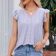 thumbnail image 2 of Blusa suelta OAVQHLG3B Store manga corta cuello V mujer, 2 of 5