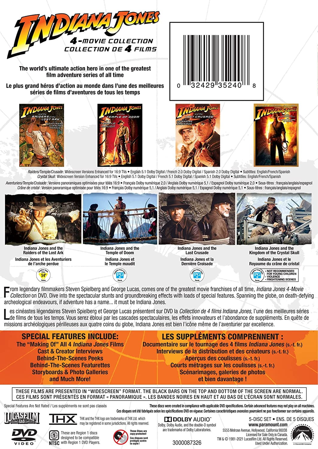 Indiana Jones 4-Movie Collection (4K Ultra HD + Digital Copy) 