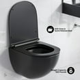 thumbnail image 4 of St. Tropez Wall-Hung Toilet Bowl Only in Matte Black, 4 of 13