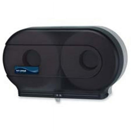 San Jamar  Bath Tissue Dispenser- Jumbo- 19in.x5-.25in.x12in.- Black-Pearl