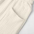 thumbnail image 7 of Kiijoy Girls Capri Pants Summer Lightweight Elastic Waist Capris with Pockets, White, Sizes 13-14, 7 of 7