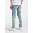 thumbnail image 2 of Crysp Denim Men's Skywalker Moto Skinny Fit Stretch Denim Jeans (30, Dirty Indigo), 2 of 2