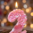 thumbnail image 6 of Birthday Number Candle, Party Festival Cake Decoration Candle for Baking Cake Topper for Celebration Event Dessert Table Pink, 6 of 6