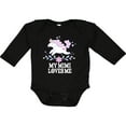thumbnail image 3 of Inktastic My Mimi Loves Me Unicorn Girls Long Sleeve Baby Bodysuit, 3 of 5
