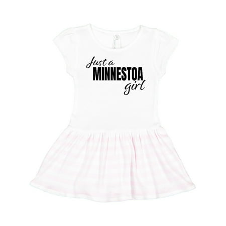 

Inktastic Just a Minnesota Girl Born and Raised Gift Toddler Girl Dress