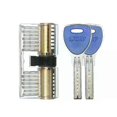 thumbnail image 4 of 8 PCS Visible Practice Lock Set Transparent Padlock Tubular Lock Picking Training Locksmith Tools Lockpicking Set for Beginners, 4 of 5