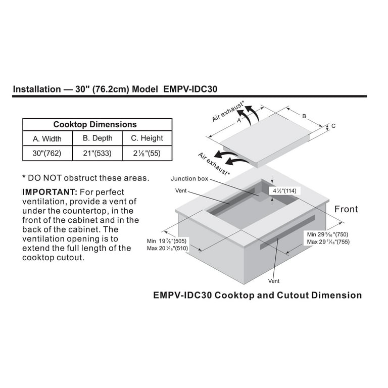 POTFYA Induction Cooktop 30 Inch Built-in Induction Stove Top 4