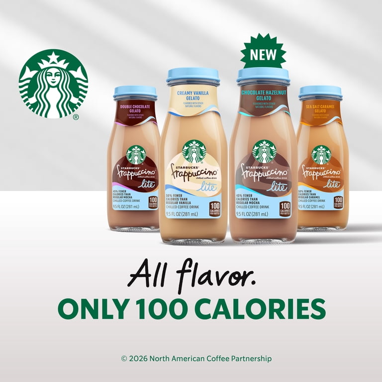 Starbucks Lite Frappuccino Chocolate Hazelnut, 9.5 fl oz, 12 Pack photo 4