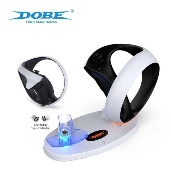 Magnetic LED Charging Dock for PSVR2 Controllers - Fast Charging Station with Light Indicator, Space-Saving PS VR2 Accessory