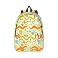 thumbnail image 2 of Rocae Cartoon Snake8 for Durable Canvas Backpack Leisure Large Bag Travel Rucksack Multi-function Backpack Small, 2 of 8