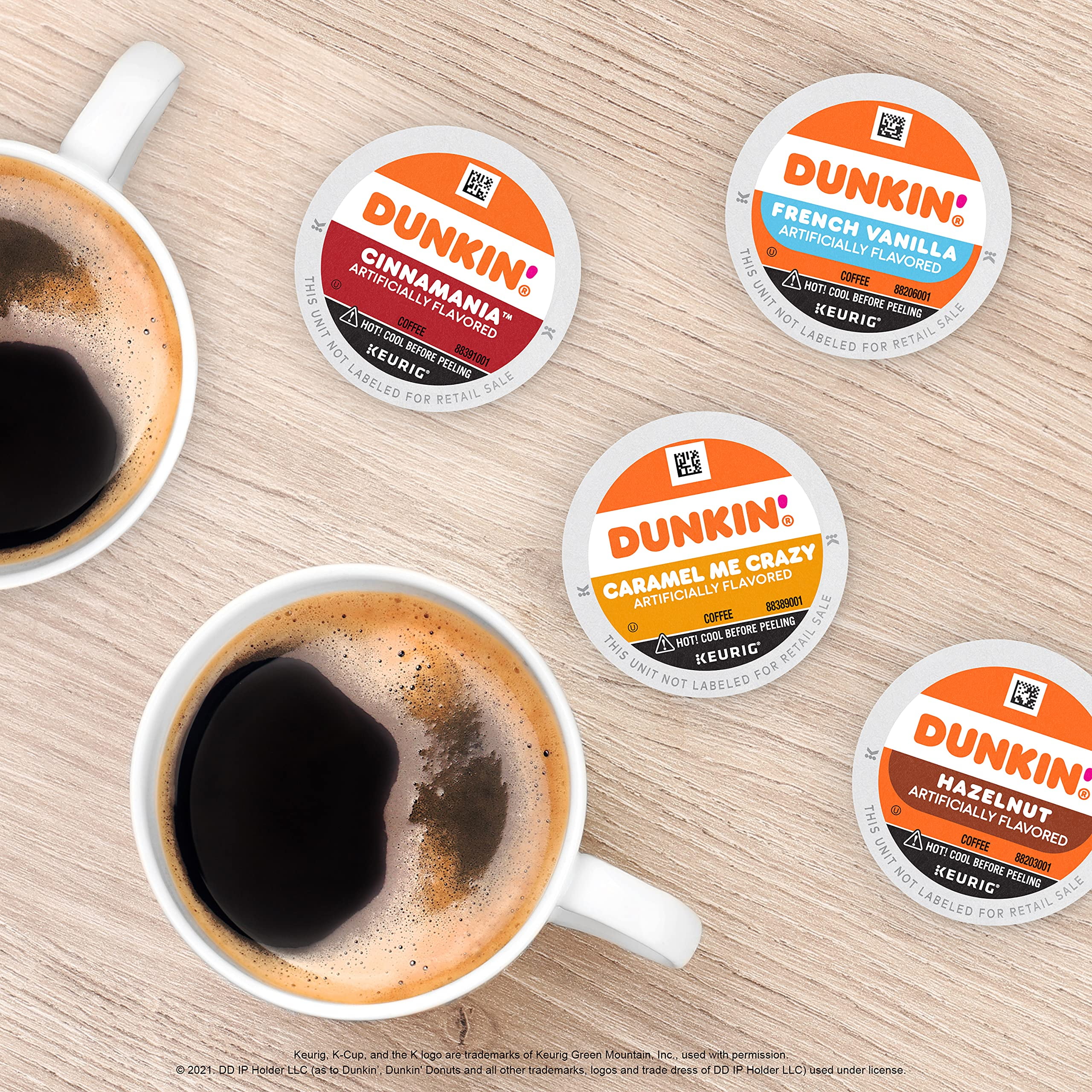 Dunkin Mixed Flavor Coffee Variety Pack, 60 Keurig K-Cup Pods