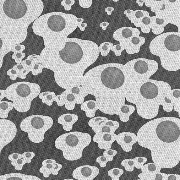 Ahgly Company Machine Washable Indoor Square Transitional Ash Gray Area Rugs, 5' Square