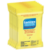 Sanitex Multipurpose Disinfecting Wipes – 120 Antibacterial Lemon Scented Wet Wipes in Travel-Friendly Pouches – Great for Home, Car, School, and Office Use