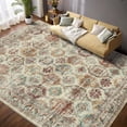 thumbnail image 2 of Garvee 8'x10' Large Area Rug for Living Room Vintage Rug Geometric Rug Non Slip Low Pile Indoor Bedroom Rug, Multi, 2 of 7