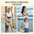 thumbnail image 2 of CAILDANL Straw Crossbody Bag for Women Beach Woven Hobo Handbag Summer Chic Crescent Shoulder Purses with Adjustable Strap, 2 of 9